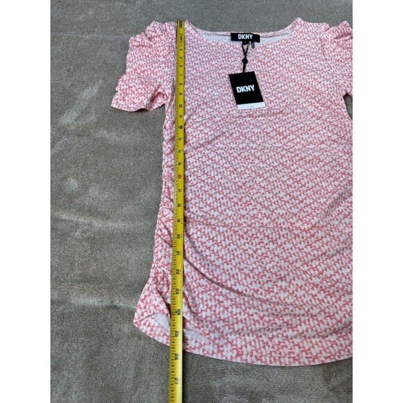 DKNY Printed Ruched Top Size Small - Picture 7 of 14